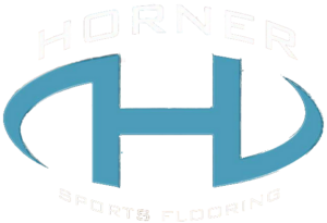 Horner Sports Flooring blue and white logo