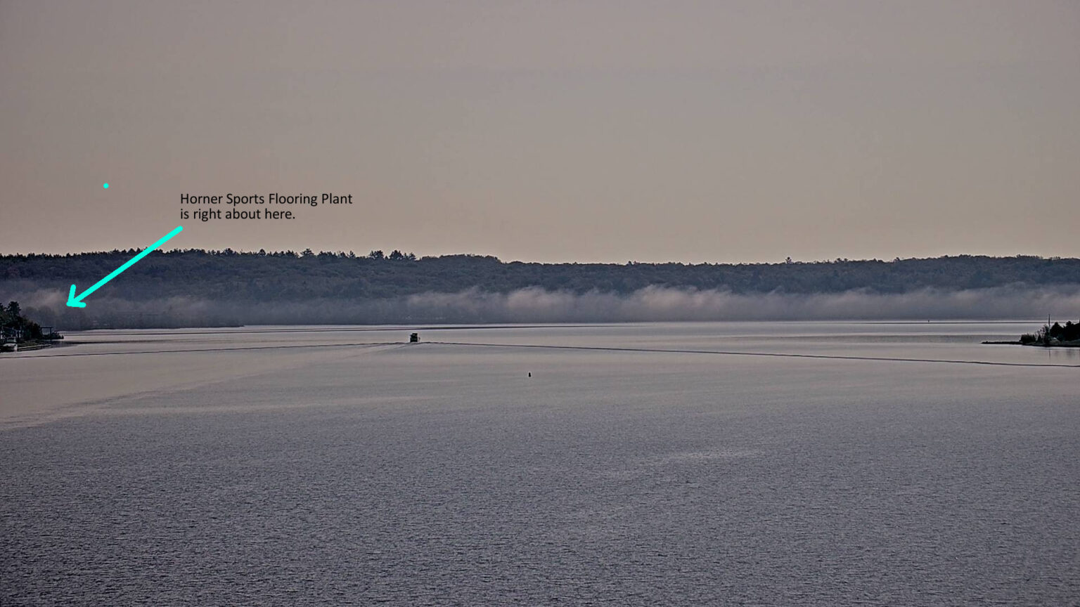 Keweenaw canal looking east from Michigan Tech.