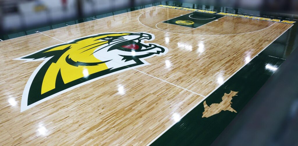 ProKing Portable Basketball Floor - Northern Michigan University.