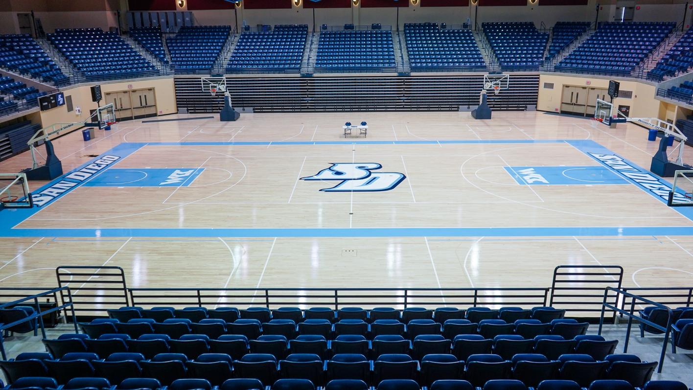 Basketball floor - University of San Diego CRP system