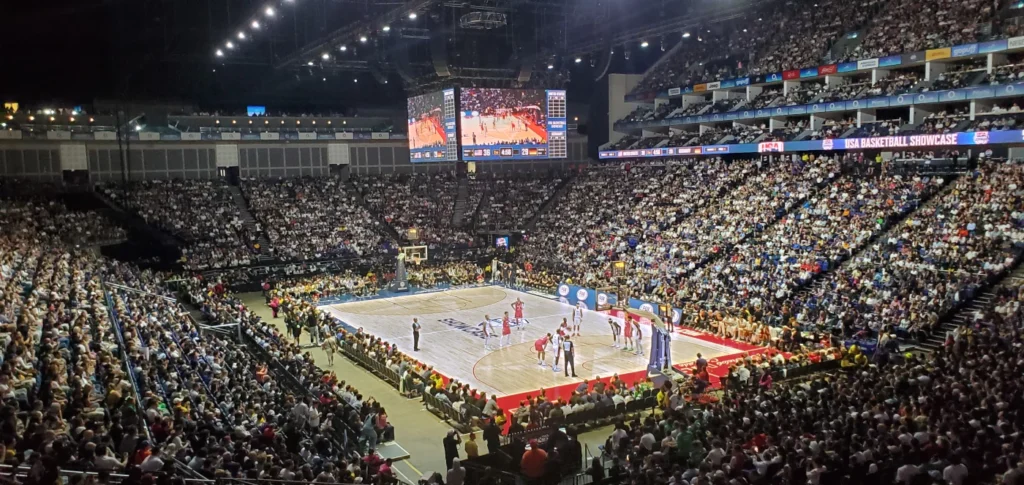 USA Basketball Showcase Floor London England