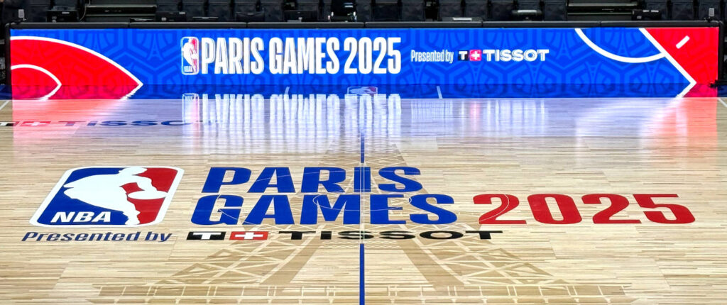 NBA Paris Games 2025 wide view Horner Sports Flooring