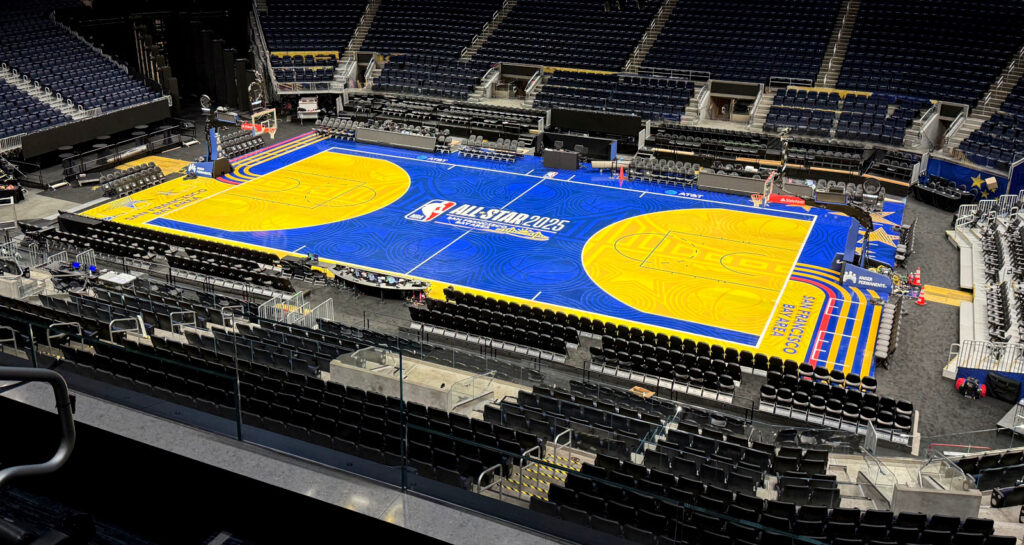 2025 NBA All-Star Floor by Horner Sports Flooring