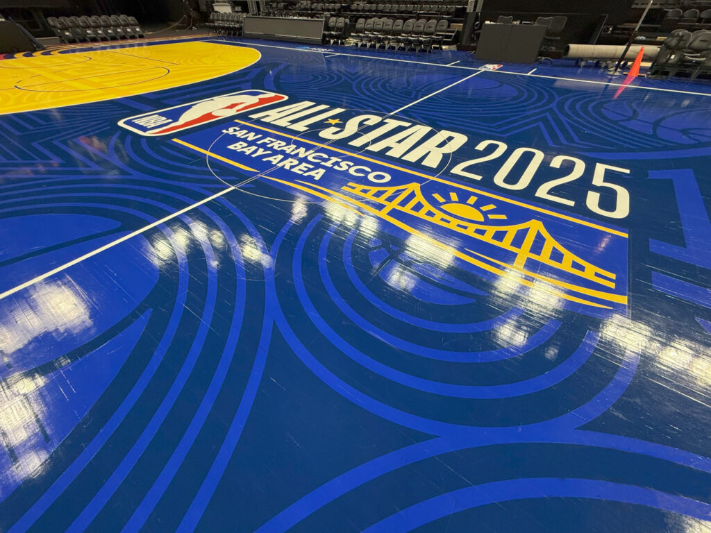 NBA All-Start Game 2025 center logo